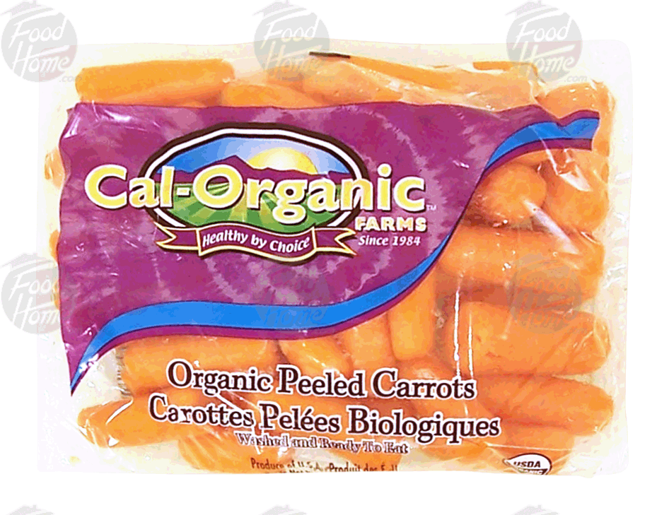 Cal-Organic  organic peeled carrots, washed and ready to eat Full-Size Picture